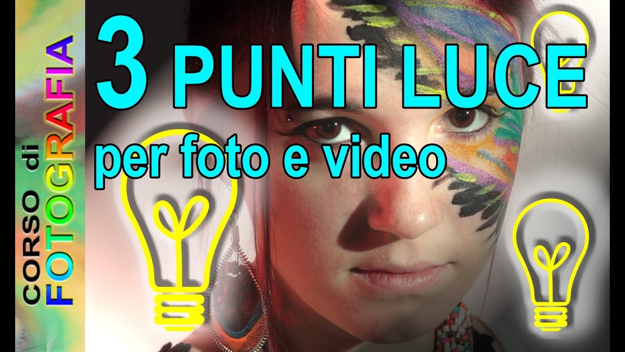 Corso di fotografia - Schemi luci per ritratto, 3 punti luce, schema
