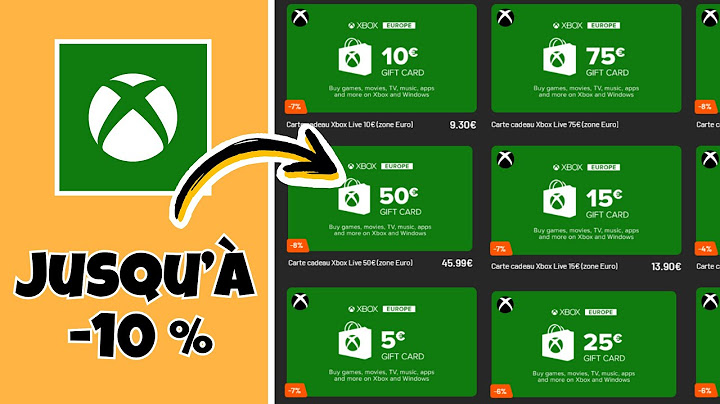 Comment Acheter une carte cadeau XBOX moins cher