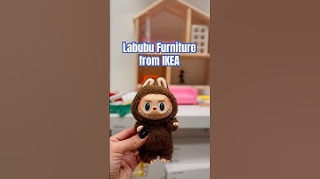 LABUBU FURNITURE FROM IKEA 🏠#labubu #labubumacaron #popmart #ikea #miniature #mini #unboxing #cute