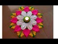 Simple rangoli design beginners rangoli design rangoli by kalai