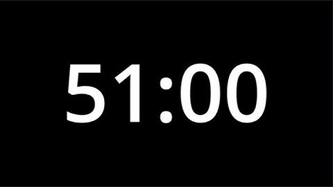 51 Minute Countdown Timer | Simple