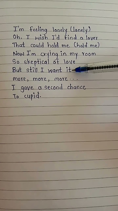 Cupid Twin version - Fifty Fifty (I'm feeling lonely) lyrics #lyricvideo