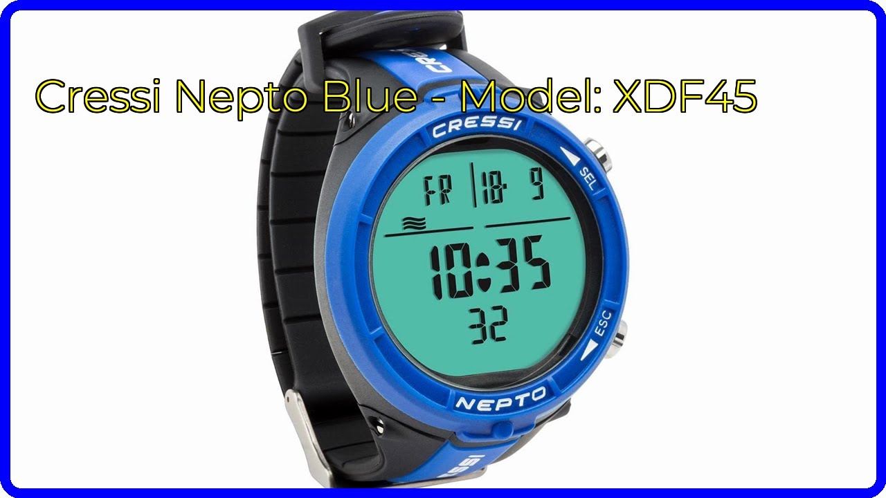 REVIEW (2026): Cressi Nepto Blue - Model: XDF45. ESSENTIAL details 