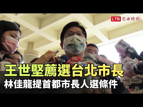 王世堅薦選台北市長 林佳龍提首都市長人選條件