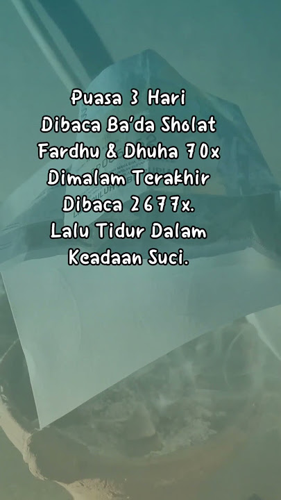 JABUL RIZKY | PENARIK RIZKY | ASMA SABAA 'IYYAH. #suratadduha #penarikrezeki #pesugihan