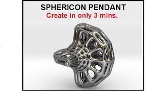 Blender-Fluid Designer: A Sphericon Pendant