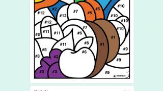 Thanksgiving Digital Math Coloring Pages - Addition and Subtraction Digital Math Practice