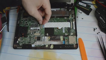 Notebook Asus Eee PC 1001P -Hard Disk and Thermal Paste CPU remove