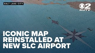 Historic World Map reinstalled at Salt Lake City International Airport