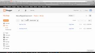 Introduction to Blogger