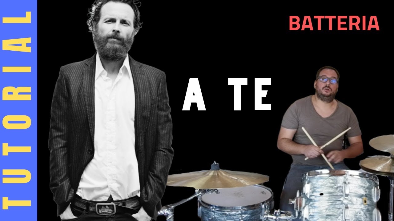 A te (Lorenzo Jovanotti) BATTERIA TUTORIAL - YouTube