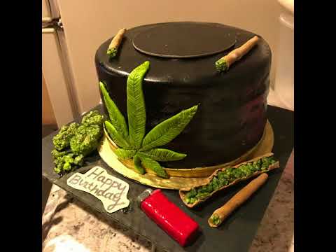 Pot Leaf Marijuana Cake Youtube