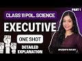 Executive | Full Chapter | Class 11 Political Science | Part 1 | One Shot | Anushya Ma'am