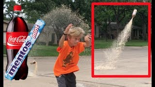 EPIC Coke and Mentos ROCKET goes 100 FT HIGH!!!