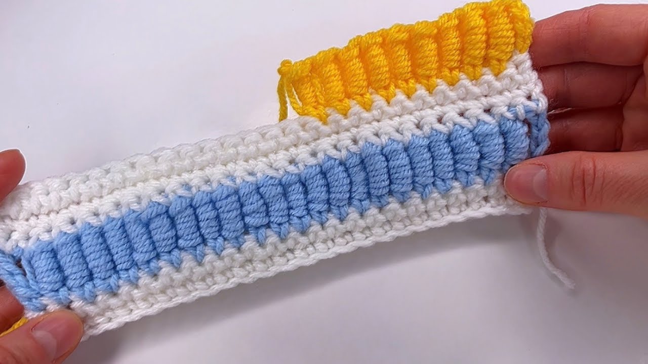 Вирусный узор для вязания крючком - пошаговый урок по вязанию узором "бульон".