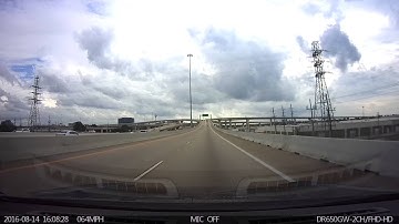Tesla Autopilot Navigating a Freeway Interconnecting Ramp