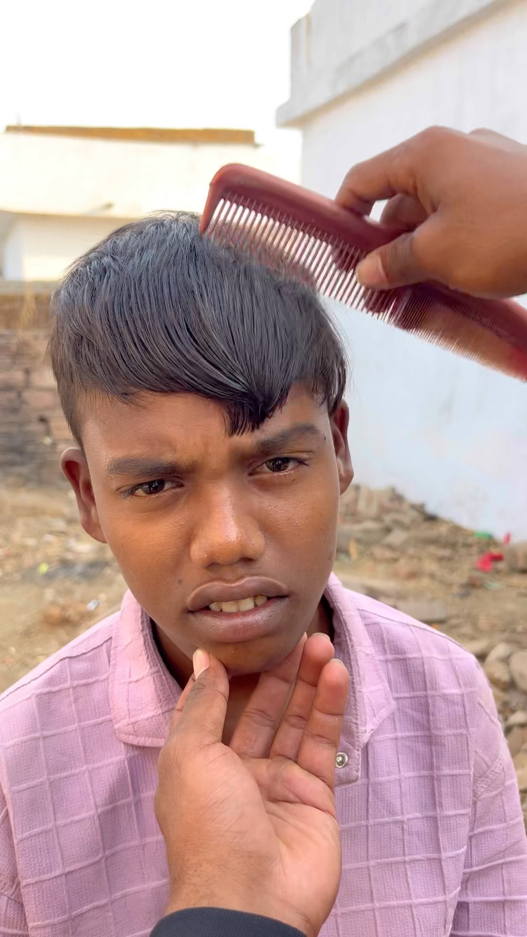 CHOTU KA HAIR STYLE #shorts @FACTFIREKING