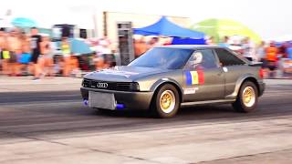 AUDI S2 TURBO 1000HP 8.9 vs BMW E30 2.5 TURBO 570HP