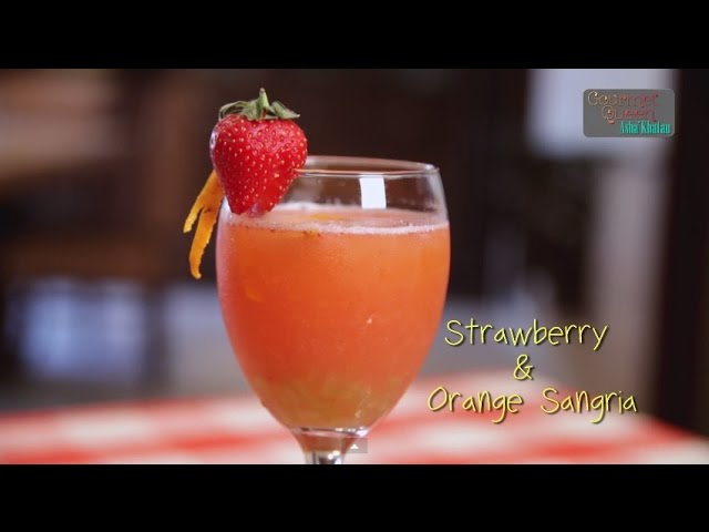 Strawberry and Orange Sangria by Asha Khatau | India Food Network