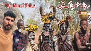 The most dangerous tribe in the world in Ethiopia || The Mursi Tribe #travel #vlog