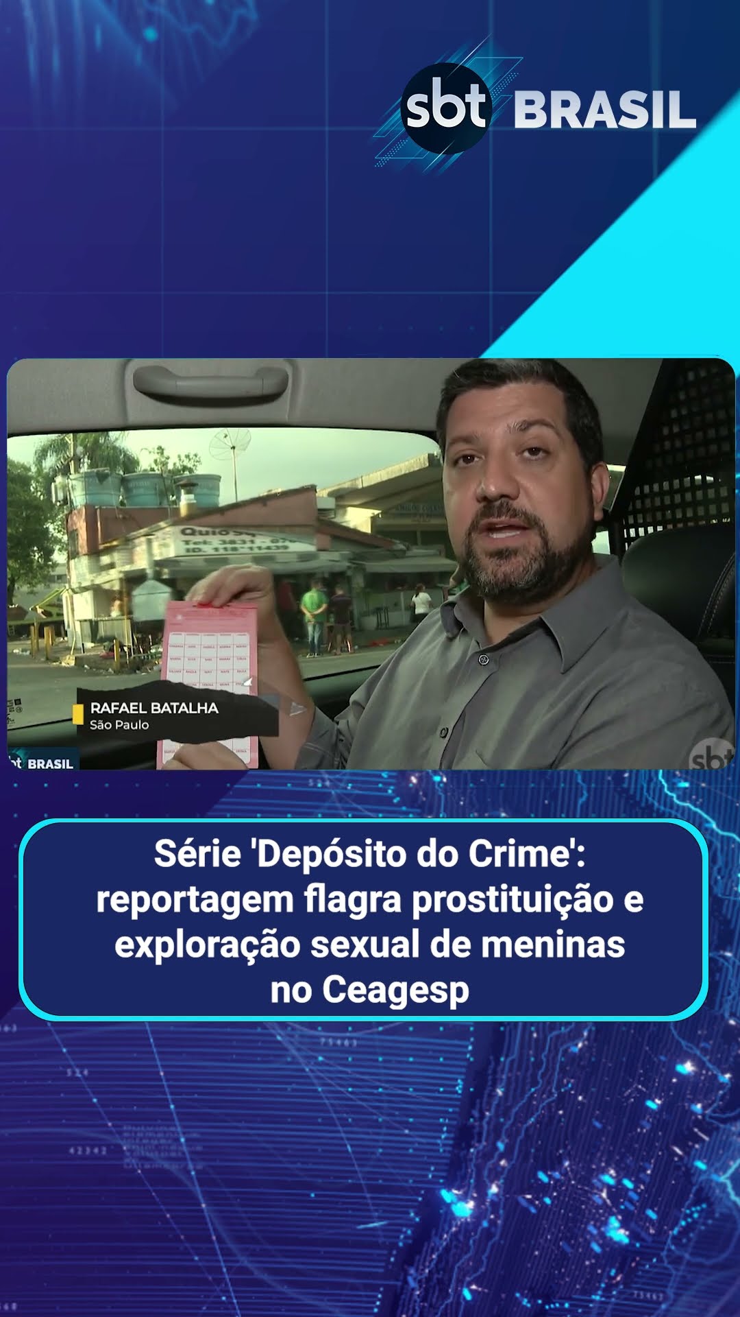 Ceagesp é palco de exploração sexual de meninas e adolescentes | SBT Brasil (13/03/25)