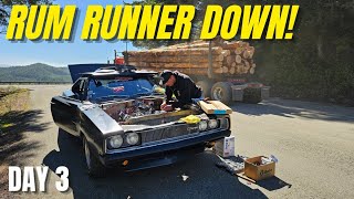 Rum Runner Is DOWN! No Service, In The Woods, Lots of Smoke – Redwood Rally Day 3