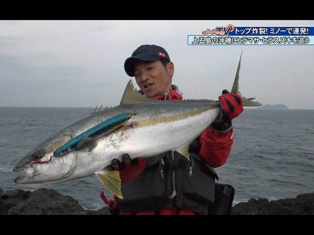 トップさく裂！ミノーで連発！上五島の沖磯にヒラマサ・ヒラスズキを