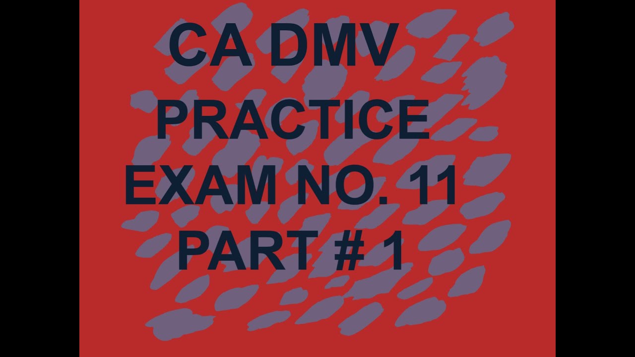 how to study for california dmv written test