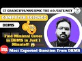 Find Minimal Cover in Just 1 Minute😱| LT GRADE/STET/EMRS/BPSC 4.0 | by Gaurav Shukla #dbms #ltgrade