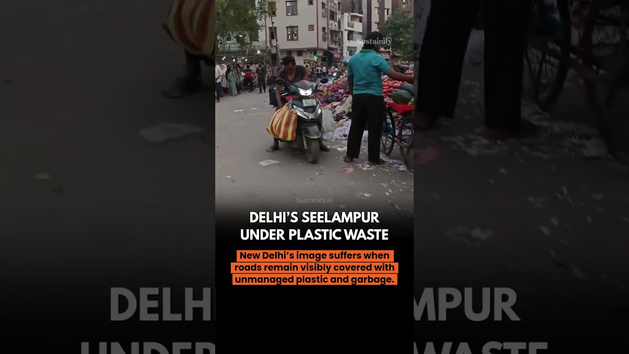 Seelampur buried in plastic. Delhi’s waste reality. 💔  #cleanindia #sustainify #plastic #plasticfree