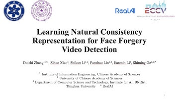 ECCV 2024 - Learning Natural Consistency Representation for Face Forgery Video Detection.