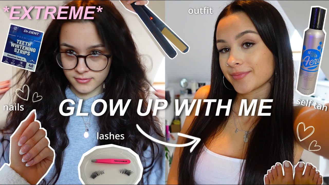 EXTREME 24 HOUR GLOW UP TRANSFORMATION *at home* - YouTube
