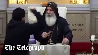 Bishop stabbed during live streamed sermon in Sydney church