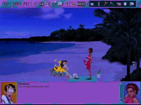 Leisure Suit Larry 6 (part 11/25): Larry and Shablee on the beach