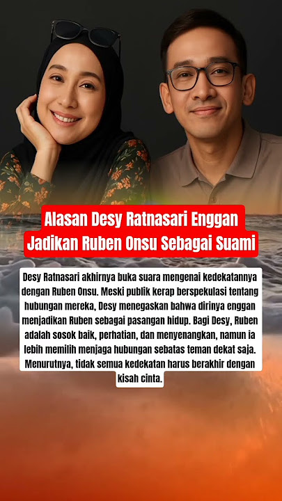 Alasan Desy Ratnasari Enggan Jadikan Ruben Onsu Sebagai Suami #shorts #shortvideo