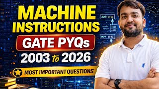Part 2: Machine Instructions PYQs | GATE COA Questions | Gate 2027 | Gate 2028 | Gate Warriors