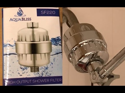 shower head that filters hard water