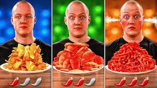 Pikante vs Schärfere vs Schärfste Chips von VANZAI