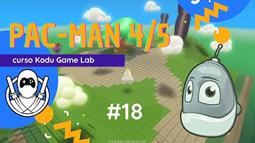 Curso GameDev com Kodu #18 - Pac-Man 3D programação (parte 2/3)