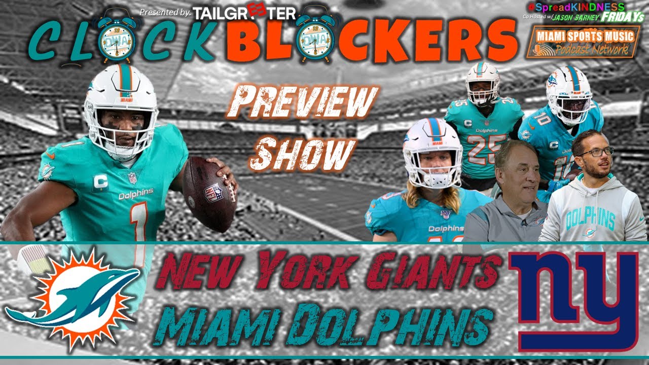 Dolphins vs Giants Preview Show Info on Miami Dolphins Fan Club