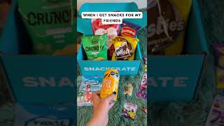 When I Get Snacks Be Myself Vs With Friends
