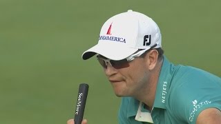 Zach Johnson records his first eagle on No. 18 at Sony Open