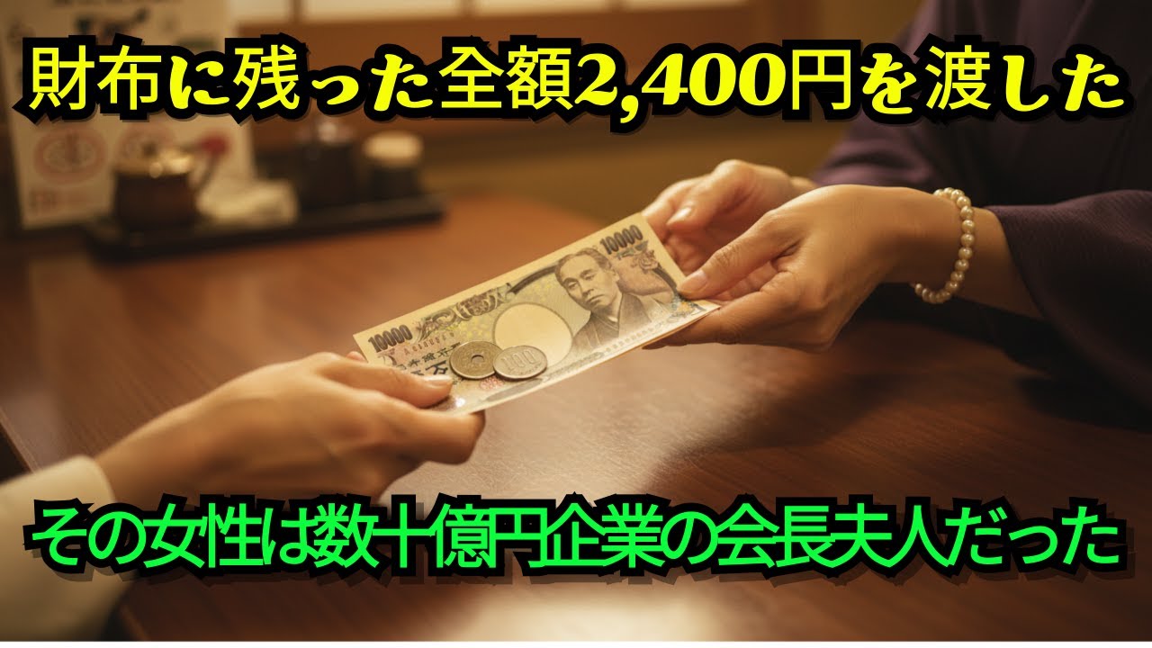 財布の全額2,400円を渡した女→3週間後、届いた招待状の送り主は...