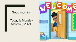 Asynchronous LA & Math for March 8, 2021