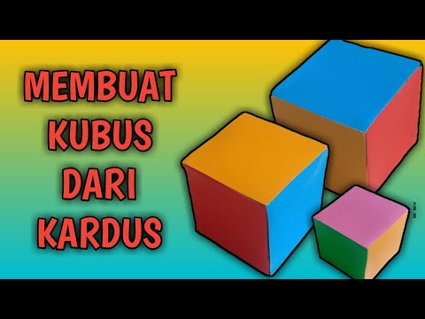 Cara membuat kubus dari kardus