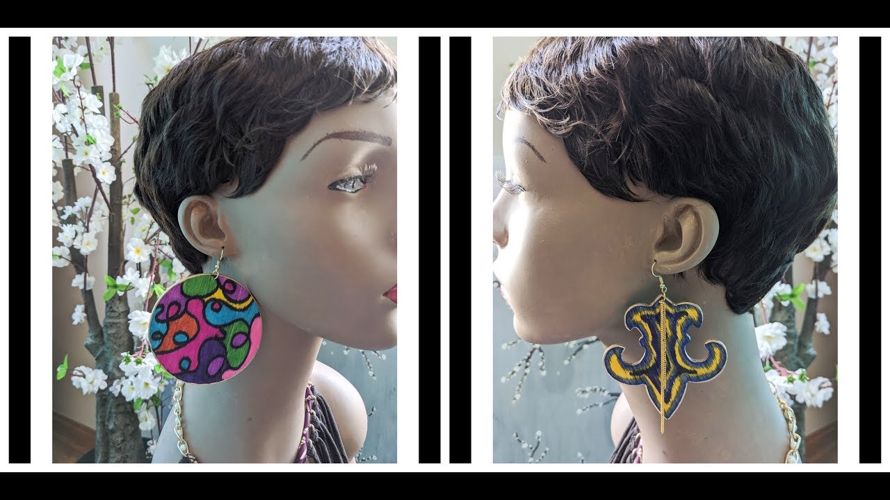 DIY Wood Earrings using Permanent Markers YouTube