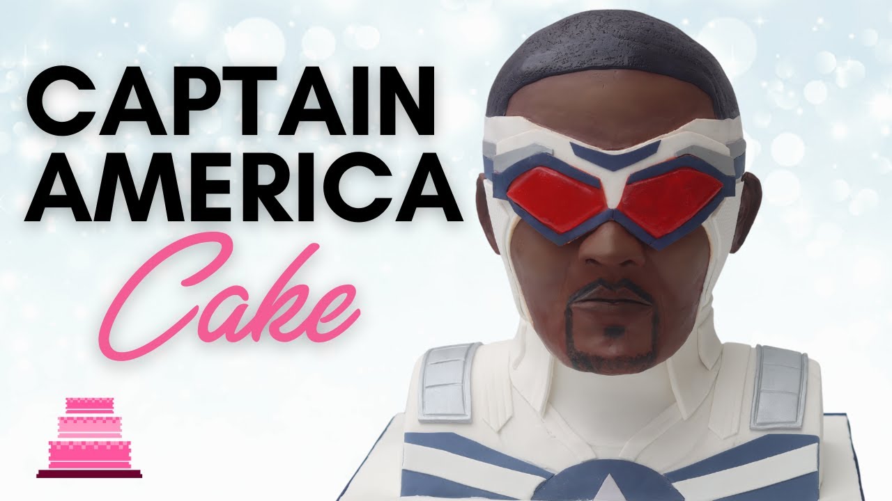 Торт в виде Капитана Америки — Как сделать торт в виде объемного бюста