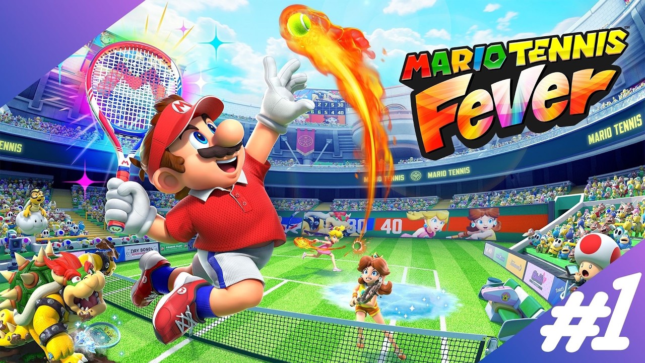 C'est parti pour TAPER dans la BALLE (Mario tennis Fever : Mode Aventure #1)