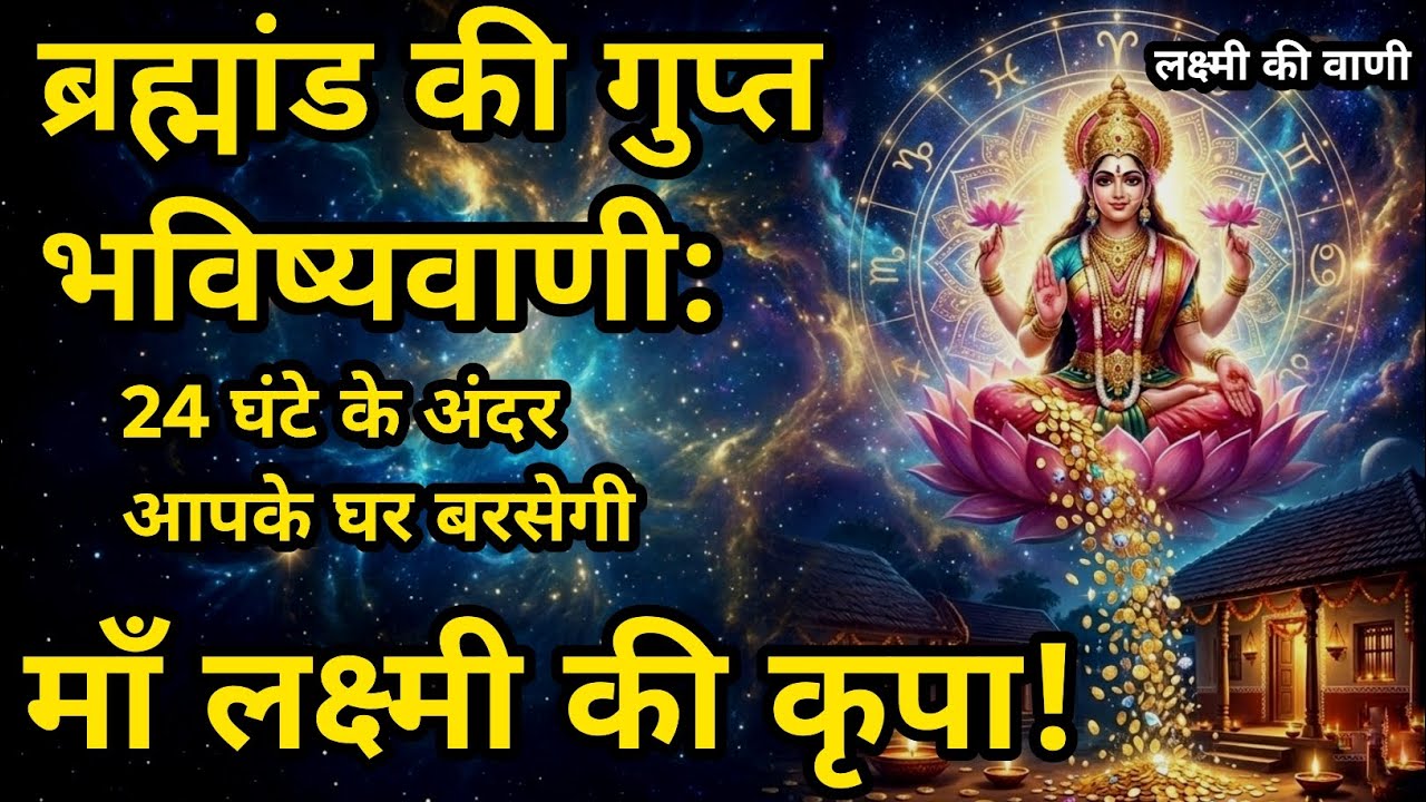 ​ब्रह्मांड की गुप्त भविष्यवाणी: 24 घंटे के अंदर आपके घर बरसेगी@LAXMIKIVANI13 #motivation #laxmimaa 