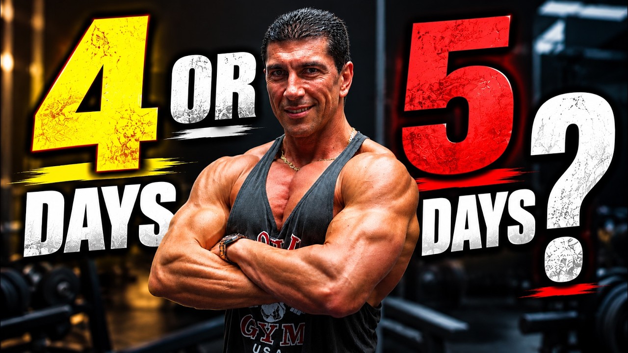 4 OR 5 DAYS A WEEK? THE BEST TRAINING SPLIT FOR MUSCLE GROWTH!